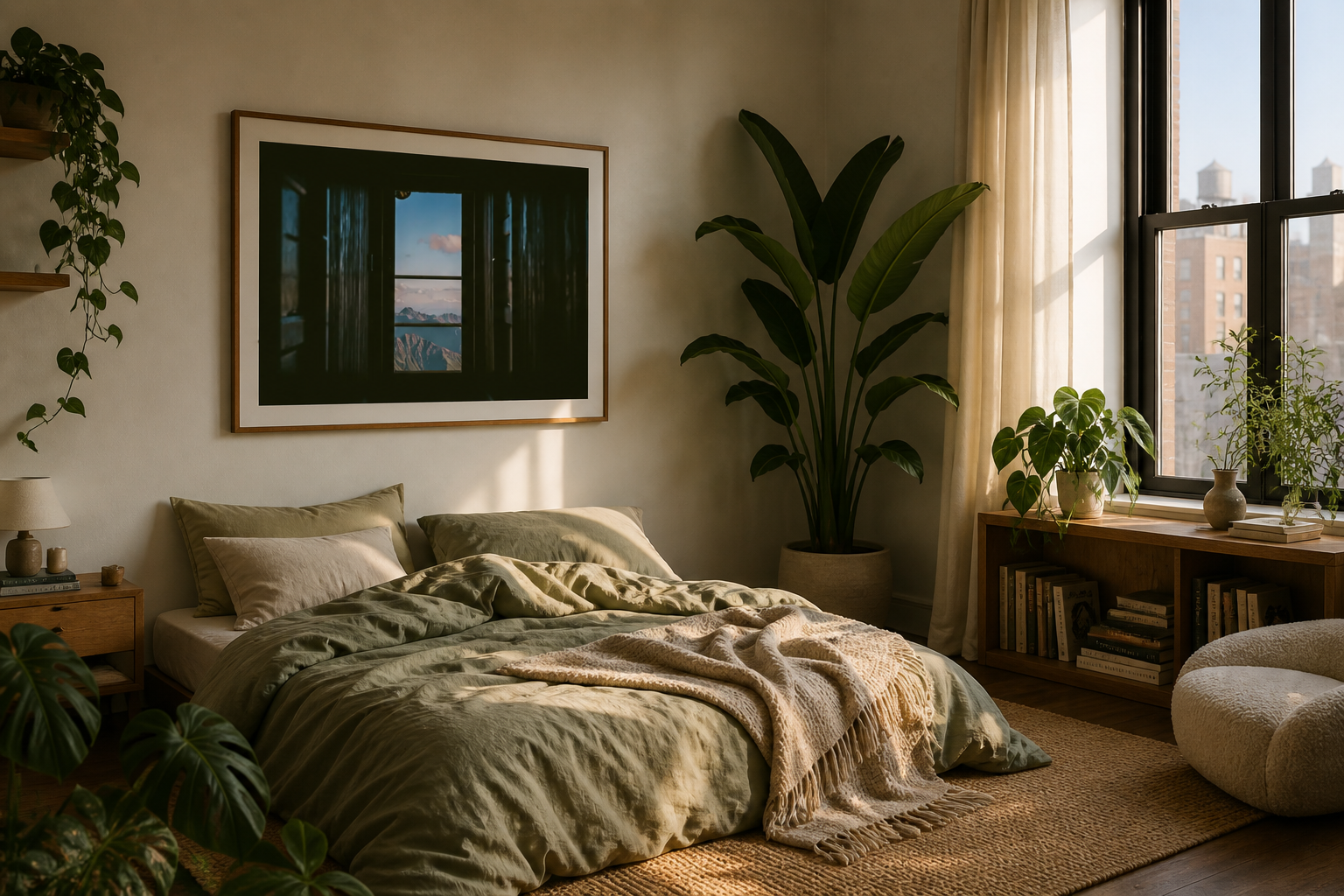 Beyond the Frame – Mountain Window View